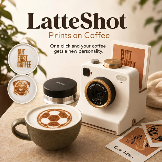 🎃Halloween Deal 50% OFF!🔥Retro Coffee Art Camera – Mechanical Latte Stencil Printer