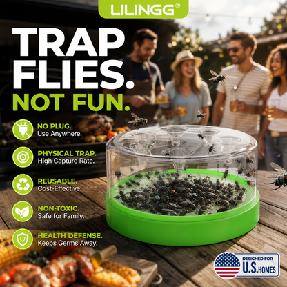 Reusable Non-Electric Fly Trap – ✅Protect Your Family's Safety and Stop the Spread of Viruses