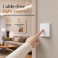 No-Wiring Wireless Light Switch Kit – Includes Self-Adhesive Wall Switch and Receiver