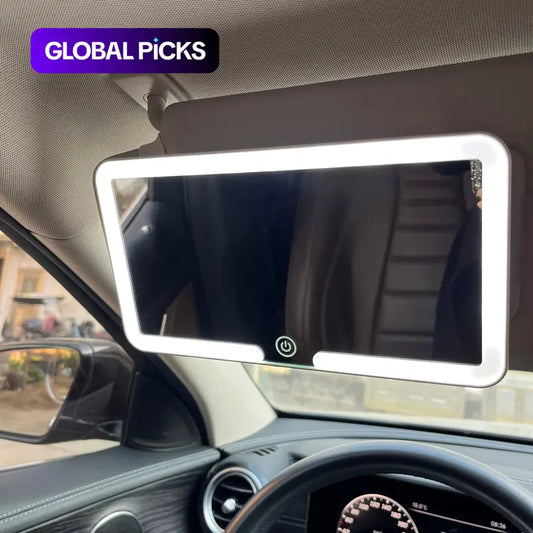 Car LED Lighting Makeup Mirror Sun Visor
