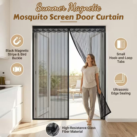 🦟 Keep pests away – installs in 2 minutes! Magnetic mesh door curtain! 🚪✨