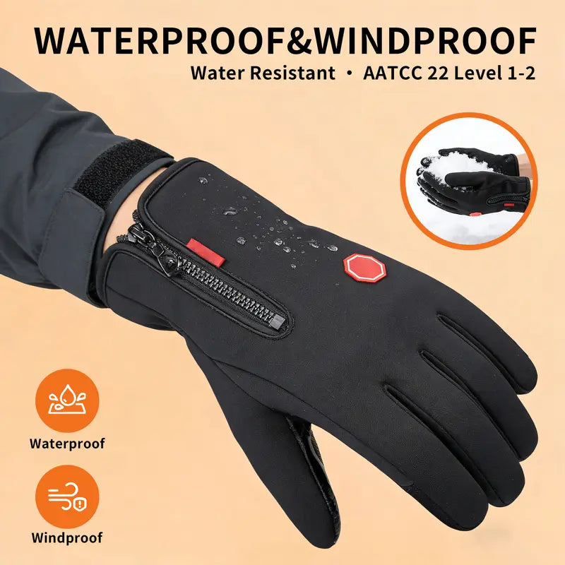 Outside Track Cd Outdoor Winter Gloves, Touchscreen andWindproof Full-Finger Gloves for ...
