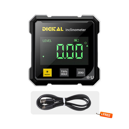 📐 50% OFF NOW!🔥4-Side Magnetic Digital Angle Gauge - Laser Precision & Multi-Surface Use, Perfect for Woodworking and Construction ✨