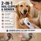 2 In 1 Nail Clipper Grinder With LED