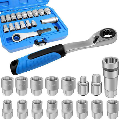 🔧 50% OFF NOW! 🛠️ 29-Piece Ratchet Socket Wrench Kit – CR-V Steel, Versatile & Portable 📦