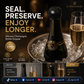 Wine/Champagne Sealer – Automatically absorbs air from the bottle and preserves taste with a vacuum seal.