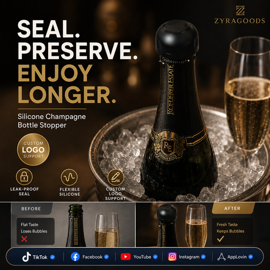 Wine/Champagne Sealer – Automatically absorbs air from the bottle and preserves taste with a vacuum seal.