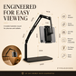 Hidden tablet stand – fits gaps, 4 joints, 360° rotation, hands-free!