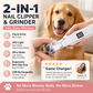 2 In 1 Nail Clipper Grinder With LED