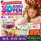 🎄 50% OFF! 🔮 Magic Pen – draw 3D in one stroke! DIY Bubble Popcorn Drawing Pens – Christmas gift for creative kids 🎁