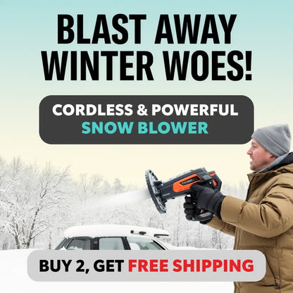 🌨️ 60% OFF NOW! ✨ Car Electric Snow Blower - Handheld Defroster with Dual-Speed Settings for Quick Windshield & Mirror Cleaning 🚗💨