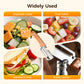 Stainless Steel Sharp Peeler with Wooden Non-Slip Ergonomic Handle, Built-In Bottle Opener, Long-Lasting Construction for Fruits & Vegetables, Essential Kitchen Tool