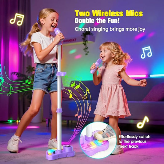 🎅🎤 Kids Karaoke Microphone Toy | LAST DAY 51% OFF!! | Flashing Lights & Built-in Songs Machine | Final Chance Christmas Gift for Little Stars 🎅✨