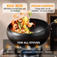 🍞 No Chemicals, Just Perfect Crackling – Heavy-Duty Uncoated Cast Iron Roaster. Works on All Hobs.