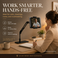 Hidden tablet stand – fits gaps, 4 joints, 360° rotation, hands-free!