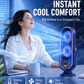 🥳2026 HOT SALE🥳💞50K+ SOLD!💨🌙 50% OFF! Portable Table Fan – 5 speeds, ultra‑quiet, gentle breeze. Perfect for bedroom or office. Stay cool without noise! 😴✨