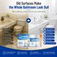 White Tile Refinishing Paint – Waterproof Stain-Blocking DIY Coating for Tiles, Sinks & Toilets