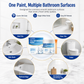 White Tile Refinishing Paint – Waterproof Stain-Blocking DIY Coating for Tiles, Sinks & Toilets