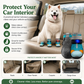 Breathable Dog Paw Protector Boots – Car Interior Scratch Guard & Outdoor Trail Protection with Luminous Design