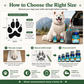 Breathable Dog Paw Protector Boots – Car Interior Scratch Guard & Outdoor Trail Protection with Luminous Design