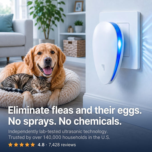 Ultrasonic Pest Repeller - Banish 14+ Pests for Good