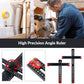 25-Inch Adjustable Aluminum T-Square – Locking Angle Guide & Imperial Ruler for Woodworking and DIY