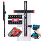 25-Inch Adjustable Aluminum T-Square – Locking Angle Guide & Imperial Ruler for Woodworking and DIY
