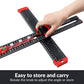 25-Inch Adjustable Aluminum T-Square – Locking Angle Guide & Imperial Ruler for Woodworking and DIY