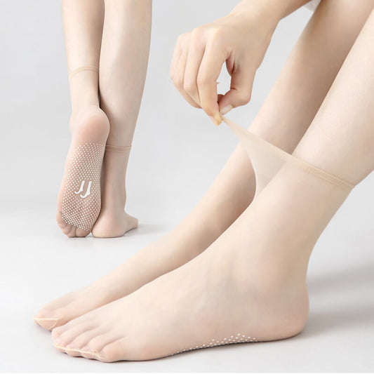 💞 Non-slip and Invisible Crystal Silk Socks (Great Sale ⛄ BUY 2 Get 5% OFF)