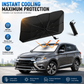 ☀️Car Sunshade – Effective Heat Insulation, UV Block & Easy Foldable Auto Windshield Protector
