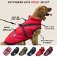 🐶3 in 1  Waterproof Warm Dog Jacket With Built-in Harness