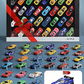 Alloy model car set