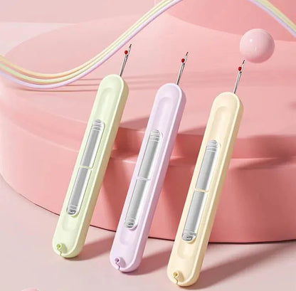 Upgraded 2 in 1 Automatic Needle Threaders Seam Ripper,Quilting Supplies Sewing Kit,Quick Sewing Machine Loop Needle Threaders