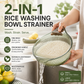 🍚 Wash Rice Without Losing a Grain – Fine Mesh Colander Bowl with Handle