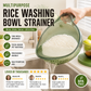 🍚 Wash Rice Without Losing a Grain – Fine Mesh Colander Bowl with Handle