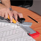 24-Inch Adjustable Aluminum T-Square – Locking Angle Guide & Imperial Ruler for Woodworking and DIY