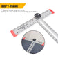 24-Inch Adjustable Aluminum T-Square – Locking Angle Guide & Imperial Ruler for Woodworking and DIY