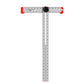 24-Inch Adjustable Aluminum T-Square – Locking Angle Guide & Imperial Ruler for Woodworking and DIY