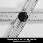 24-Inch Adjustable Aluminum T-Square – Locking Angle Guide & Imperial Ruler for Woodworking and DIY