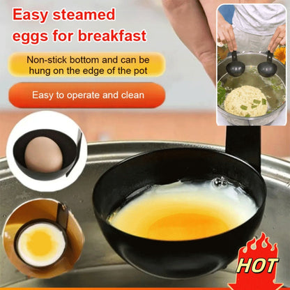 🍳 Hanging Ear Poached Egg Molds – Perfect Spa Eggs Every Time 🍳