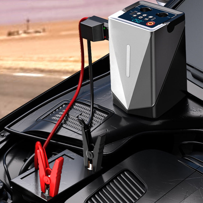 Multi-functional car emergency starting power supply