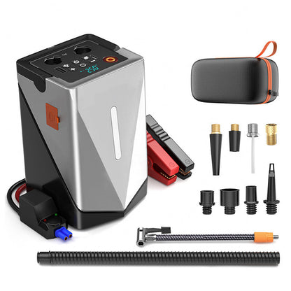 Multi-functional car emergency starting power supply