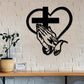 🎅🏻Christmas Sale 46%off🎁Elegant Christian Heart & Cross Wall Art