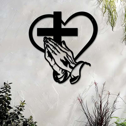 🎅🏻Christmas Sale 46%off🎁Elegant Christian Heart & Cross Wall Art