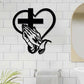 🎅🏻Christmas Sale 46%off🎁Elegant Christian Heart & Cross Wall Art
