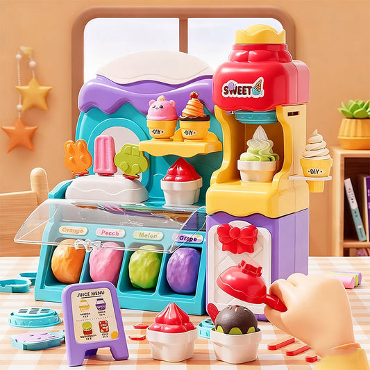 🎄🍦🎯 Entrepreneur Kids Ice Cream Playset | Business Role-Play Toy | Complete Shop with Molds & Accessories | Christmas Sale 44% OFF | Develops Patience & Planning Skills 🍦🎄