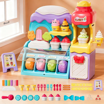 🎄🍦🎯 Entrepreneur Kids Ice Cream Playset | Business Role-Play Toy | Complete Shop with Molds & Accessories | Christmas Sale 44% OFF | Develops Patience & Planning Skills 🍦🎄