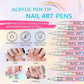 🎁 12-Color Professional Nail Art Pen Set – Ultra-Precise 0.7 mm Tip & Quick Drying ✨💅