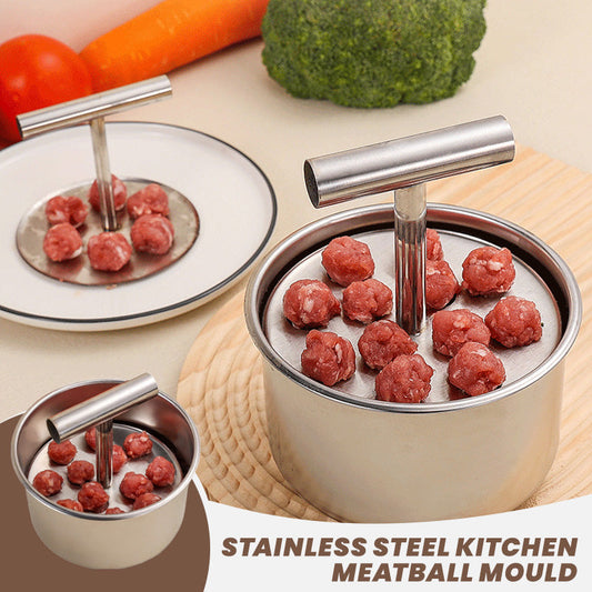 🍖 Kitchen Stainless Steel Meatball Mould | Over 10K Sold Monthly Worldwide | Christmas SALE 50% OFF | Professional Grade Tool for Effortless & Uniform Cooking 🎄✨