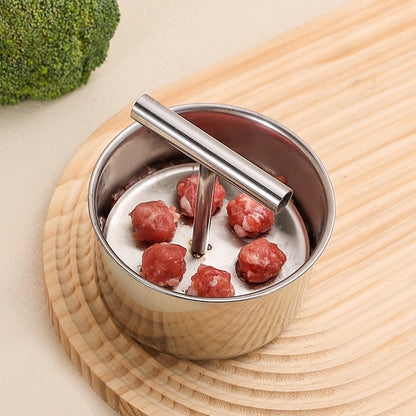🍖 Kitchen Stainless Steel Meatball Mould | Over 10K Sold Monthly Worldwide | Christmas SALE 50% OFF | Professional Grade Tool for Effortless & Uniform Cooking 🎄✨